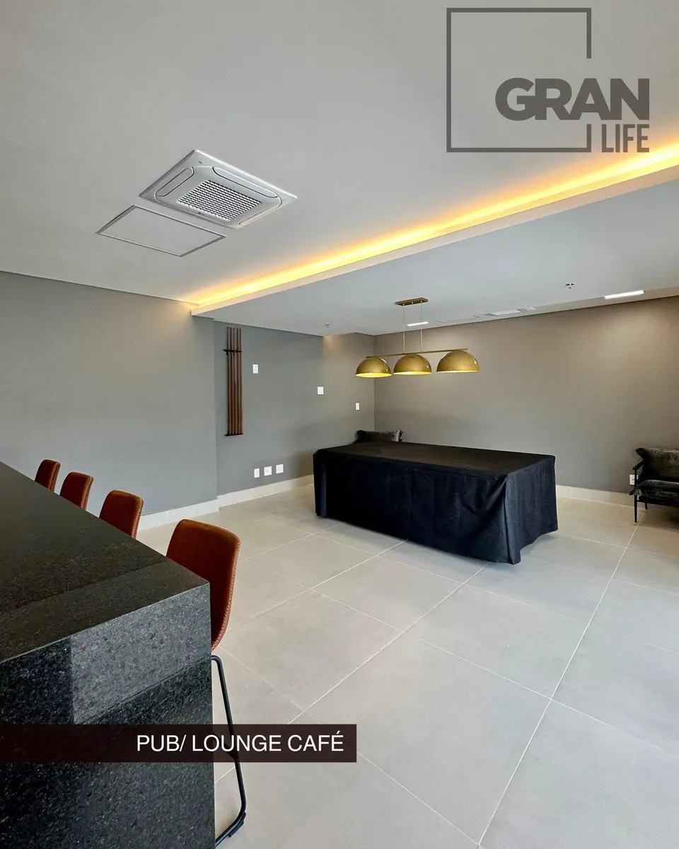 PUB e lounge café para convivência dos moradores.