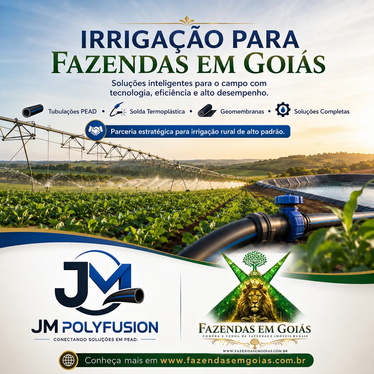 Irrigação para fazendas em Nerópolis