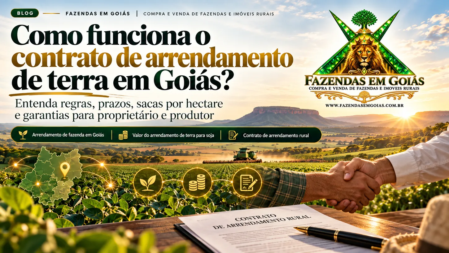 Arte editorial: Arrendamento rural em Goiás: regras e cuidados