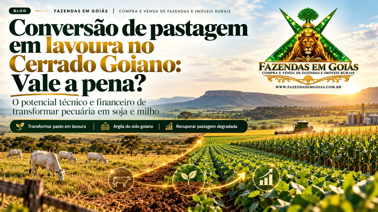 Arte editorial: Converter pastagem em lavoura no Cerrado: vale a pena?