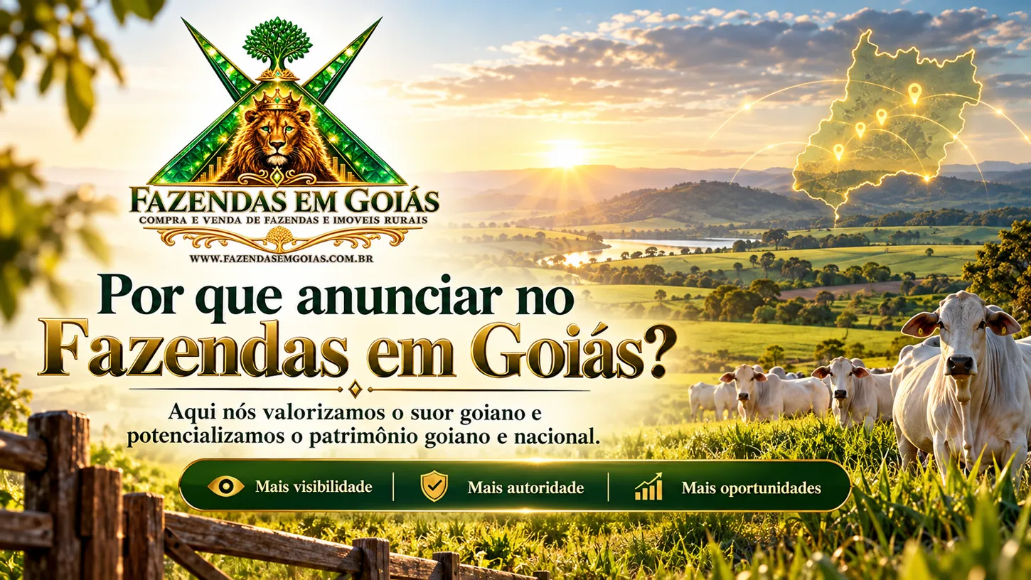 Arte de marca Por que anunciar no Fazendas em Goiás