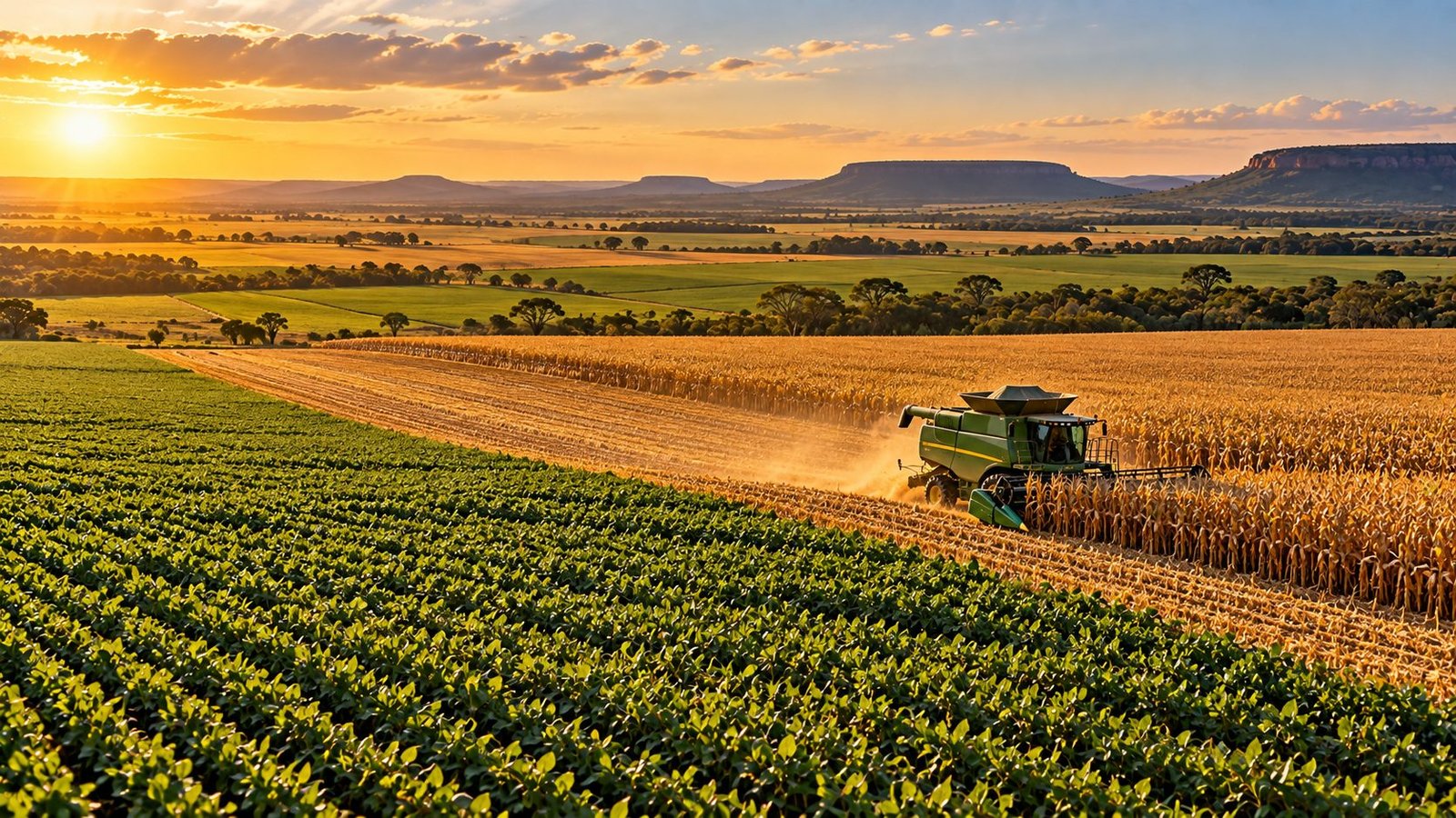 Fazendas para agricultura em Goiás — imagem editorial ilustrativa do portal
