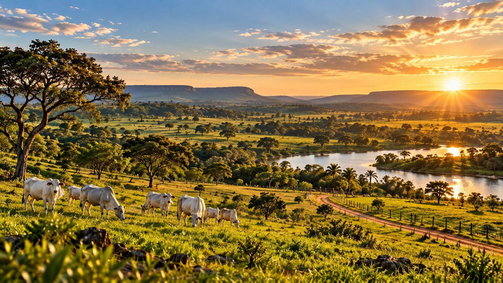 Banner horizontal do Fazendas em Goiás com identidade visual rural premium